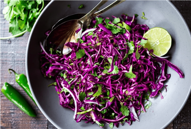 Mexican Red Cabbage Slaw