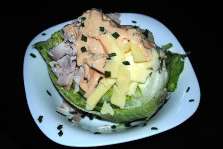 Doc’s Iceberg Lettuce Wedge with Turkey and Swiss