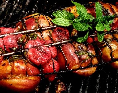 Doc’s Grilled Peaches and Strawberries- A Variation