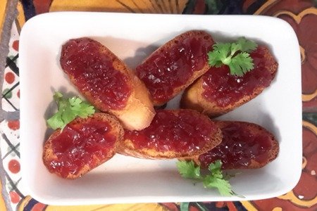 Toast Parisien with Fruit Spread