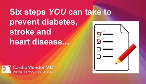 6 Steps to Reduce Your Risk of Heart Disease, Stroke and Type-2 Diabetes