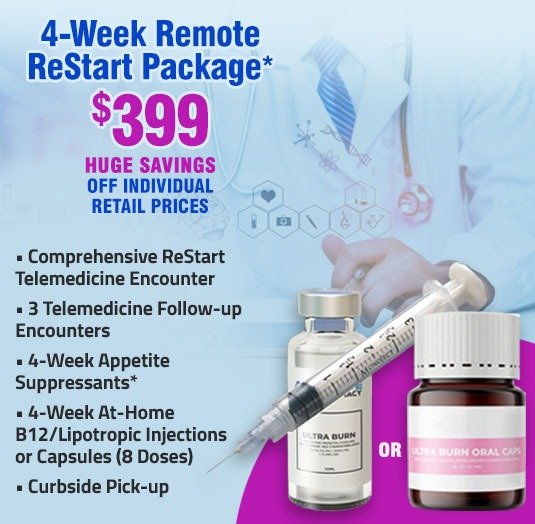 4-Week Remote ReStart Package Special* 1 CardioMender Restart 3