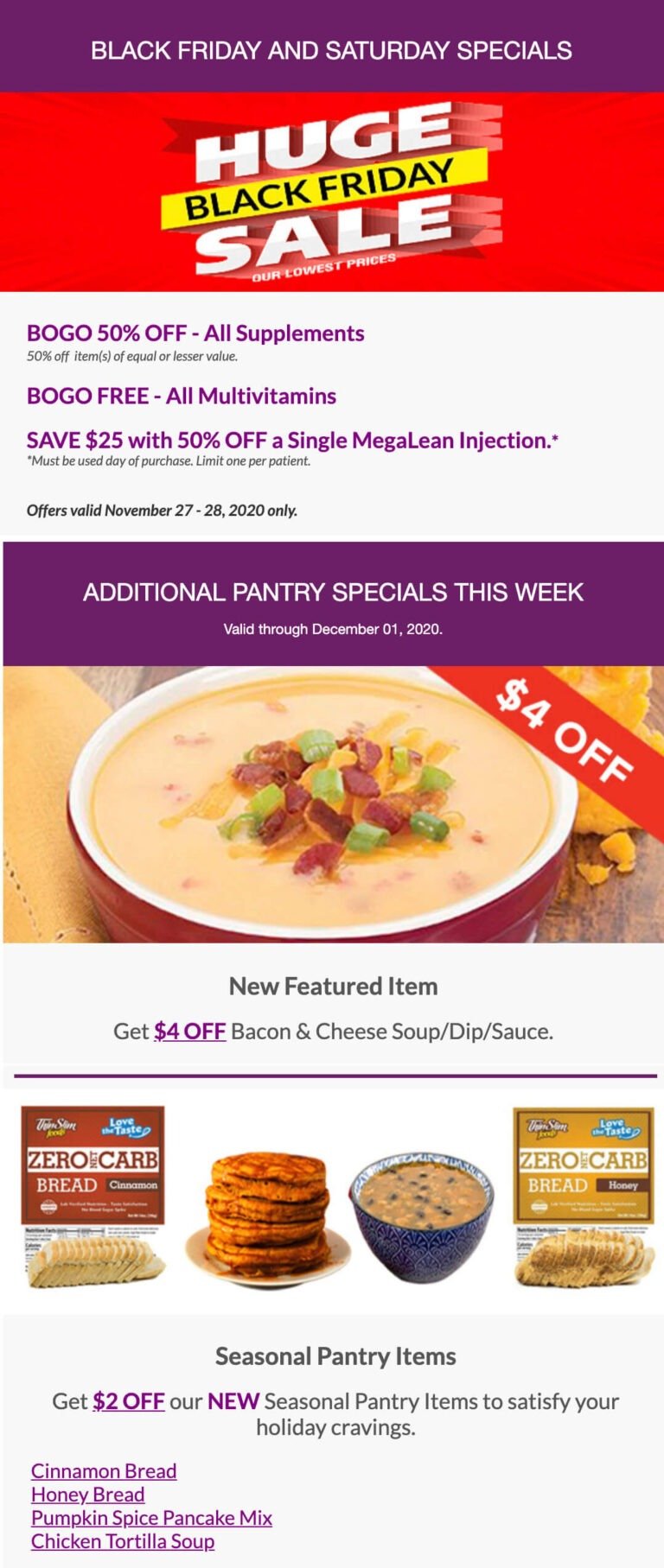 HUGE Black Friday and Saturday Sale!