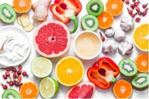 immunity boosting food set on a light background healthy lifestyle picture id1079616718 copy